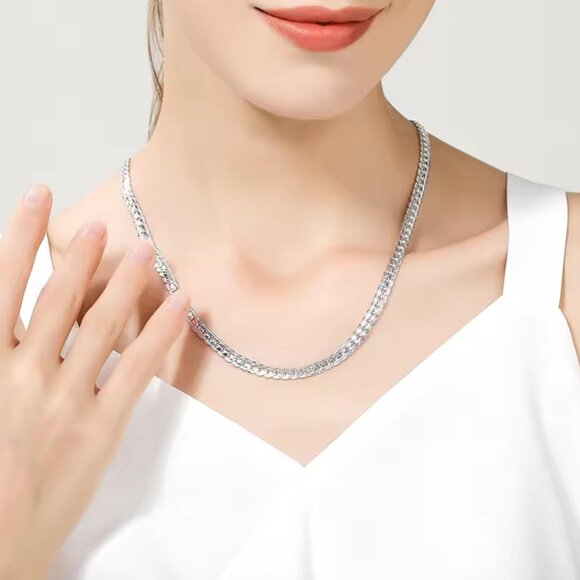 18K gold plated snake chain necklace - Picture 2 of 3